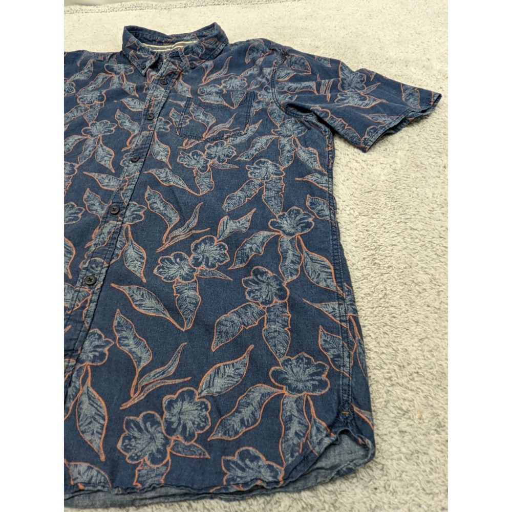 Fat Face Hawaiian Shirt Floral Short Sleeve‎ Button Up UK British Mens XLT Tall - Picture 4 of 15